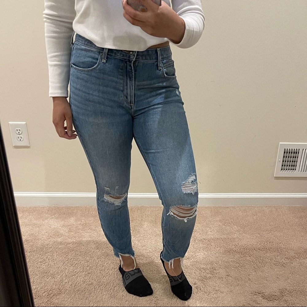 Abercrombie & fitch ankle jean high rise